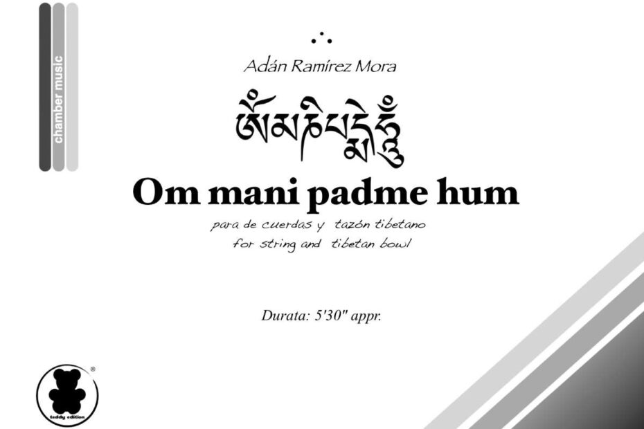 Obra para trio de cuerdas y tazón tibetano: Om mani padme hum